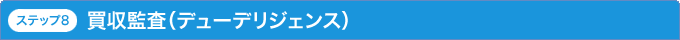 ステップ8 買収監査(デューデリジェンス)